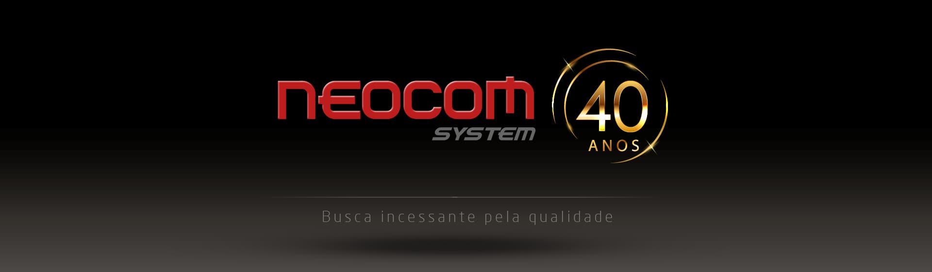 Imagem comemorativa dos 40 anos da Neocom